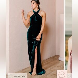 Revelry Athena Velvet Dress - Size 4